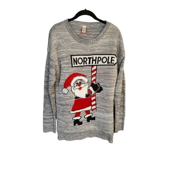 No boundaries women’s ugly Christmas sweater north pole size XL - Picture 2 of 4